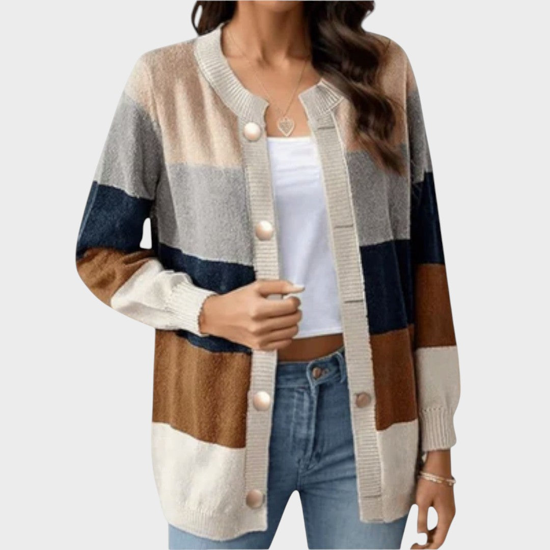 Marisol - Long Button-Up Cardigan | Elina Dublin