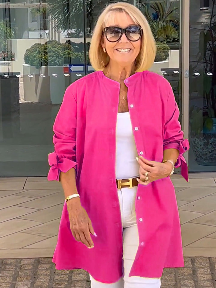 CÉLINA™ - Classy Long Shirt Jacket | Elina Dublin
