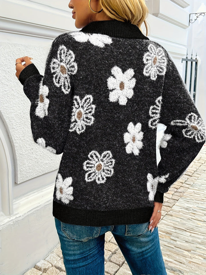 Monique™ – Timeless Elegant Floral Cardigan | Elina Dublin