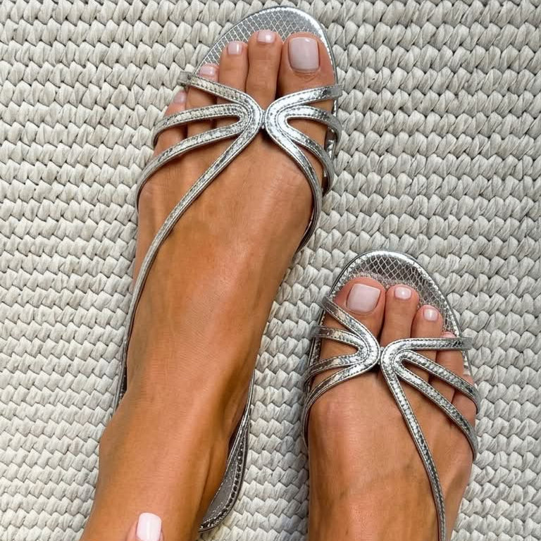Meabh - Golden Elegance Sandals | Elina Dublin