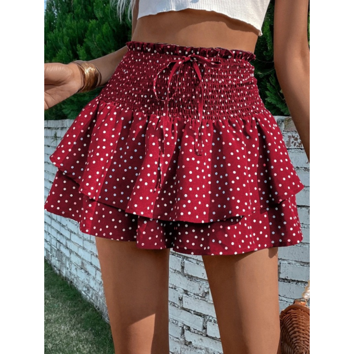 LUNINGNING™ – Lightweight Shirred Layered Summer Skort | Elina Dublin