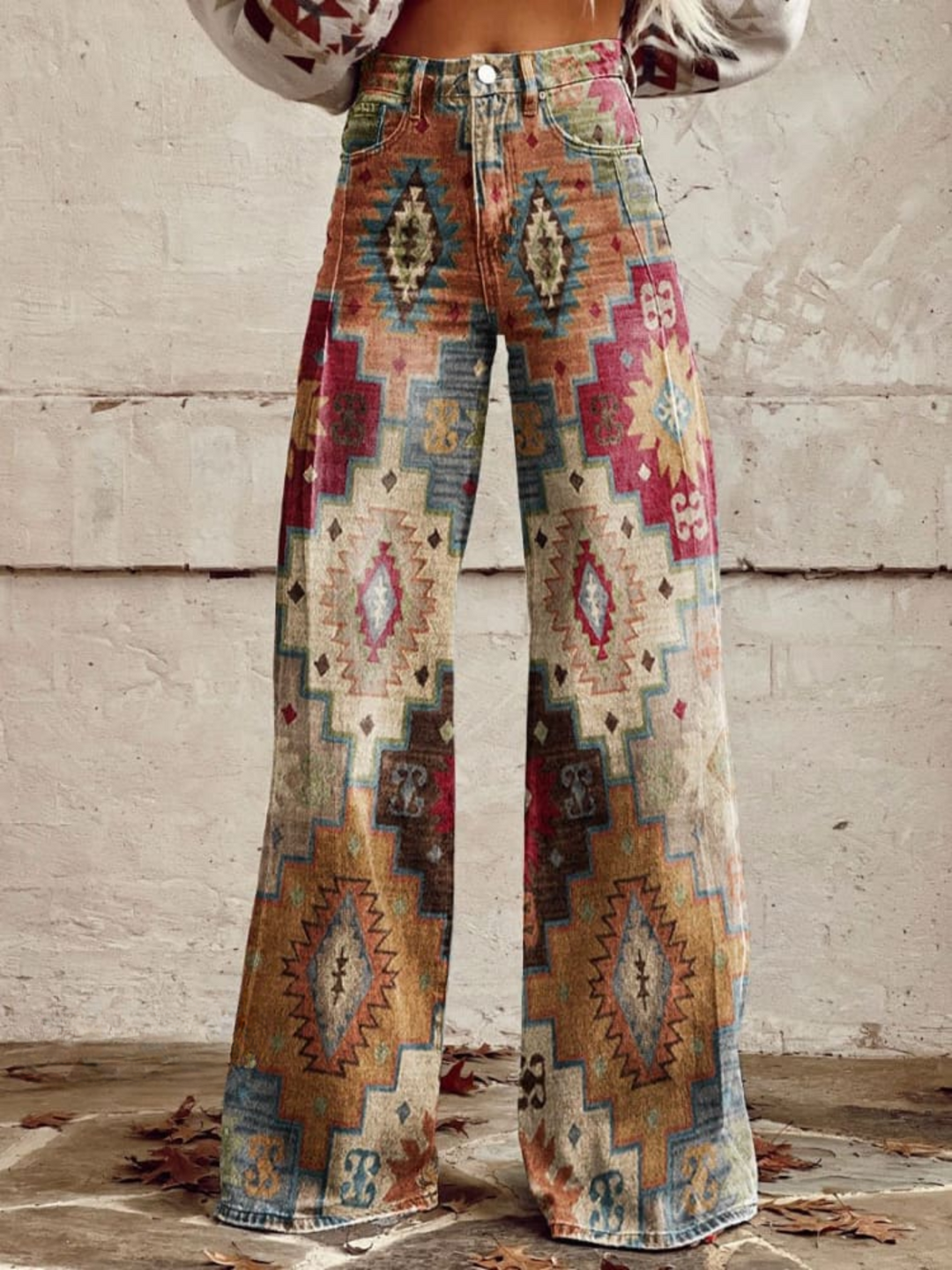 SIENNA™ - Vintage Boho Wide-Leg Pants | Elina Dublin