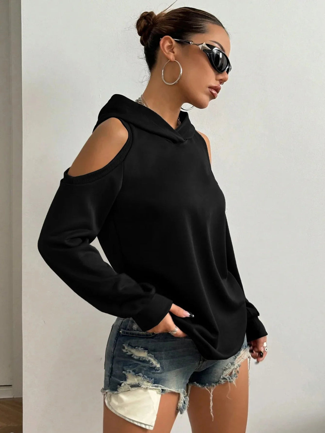 Camélia™ — Elegant Sweater with Open-Knit Shoulders | Elina Dublin