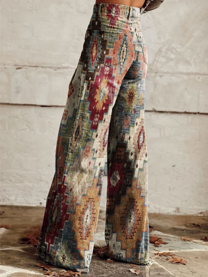 SIENNA™ - Vintage Boho Wide-Leg Pants | Elina Dublin