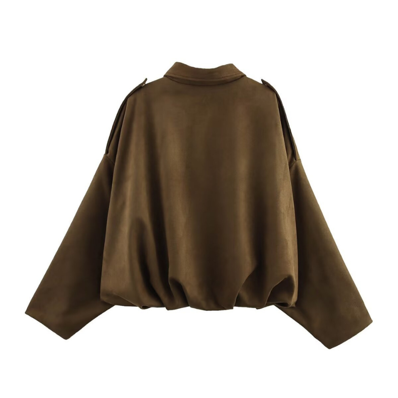 ANNA™ – Chic Cropped Pilot Jacket | Elina Dublin