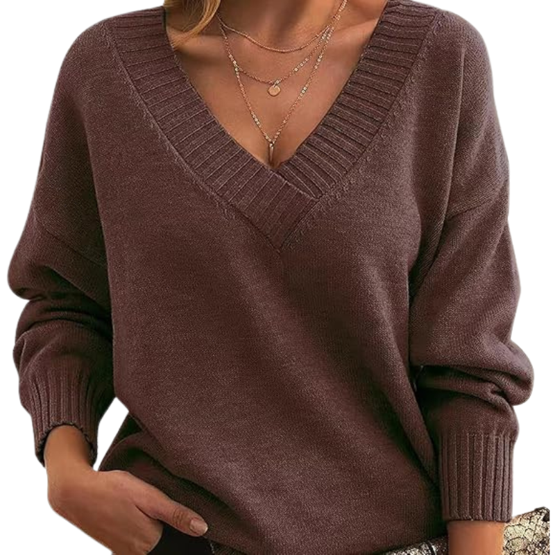 Muirghleann - Lightweight Vneck Sweater | Elina Dublin