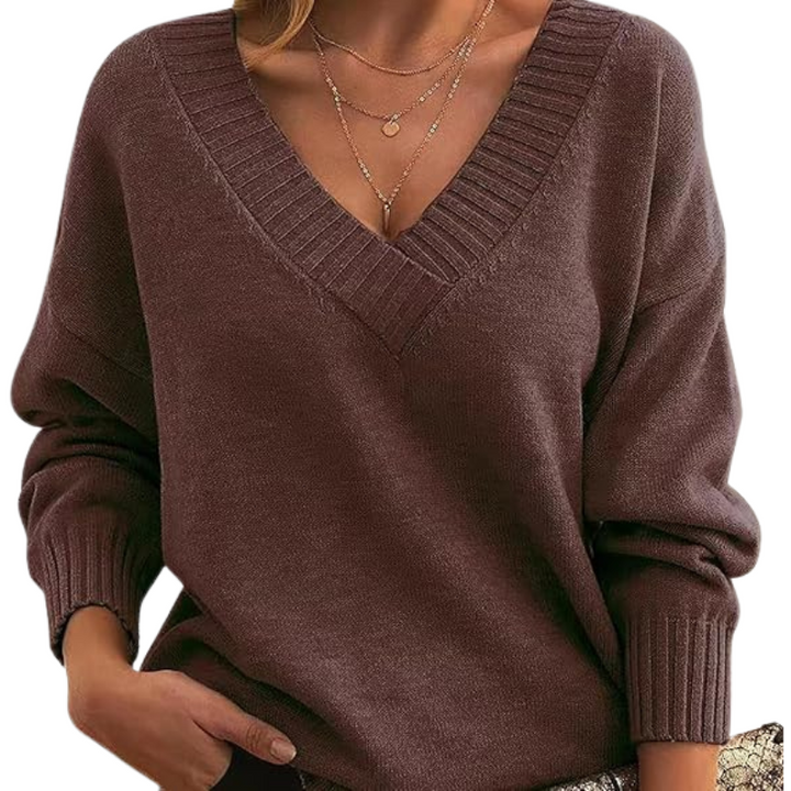 Muirghleann - Lightweight Vneck Sweater | Elina Dublin
