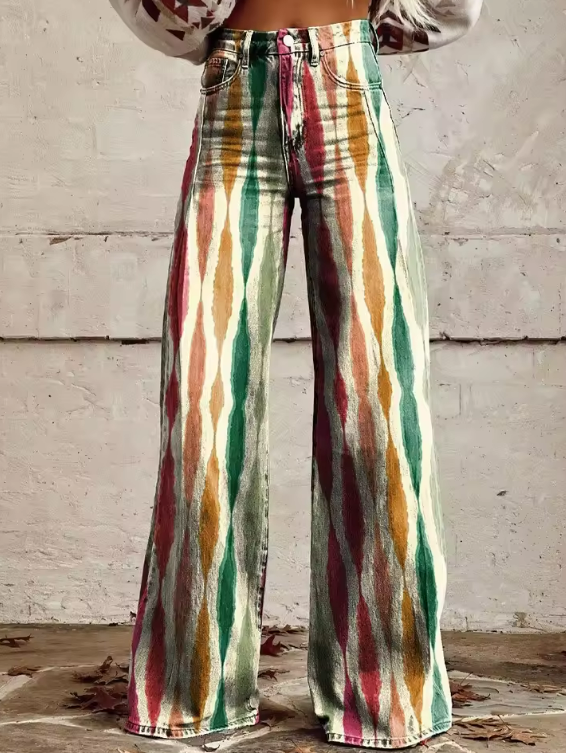 Isabella™ | Elegant Boho Trousers | Elina Dublin