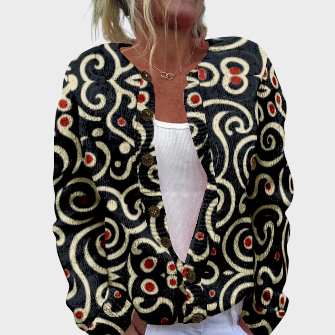 Gabriela - Autumn Floral Cardigan | Elina Dublin