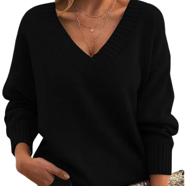 Muirghleann - Lightweight Vneck Sweater | Elina Dublin
