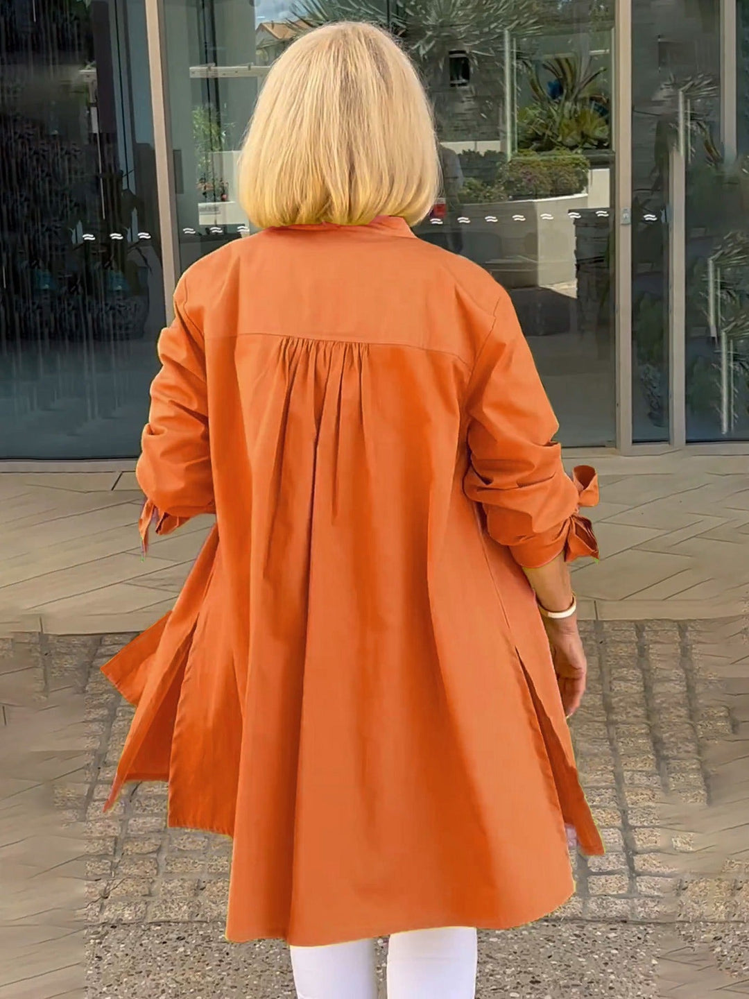 CÉLINA™ - Classy Long Shirt Jacket | Elina Dublin