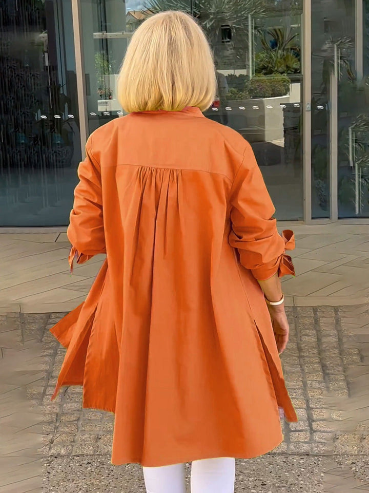 CÉLINA™ - Classy Long Shirt Jacket | Elina Dublin