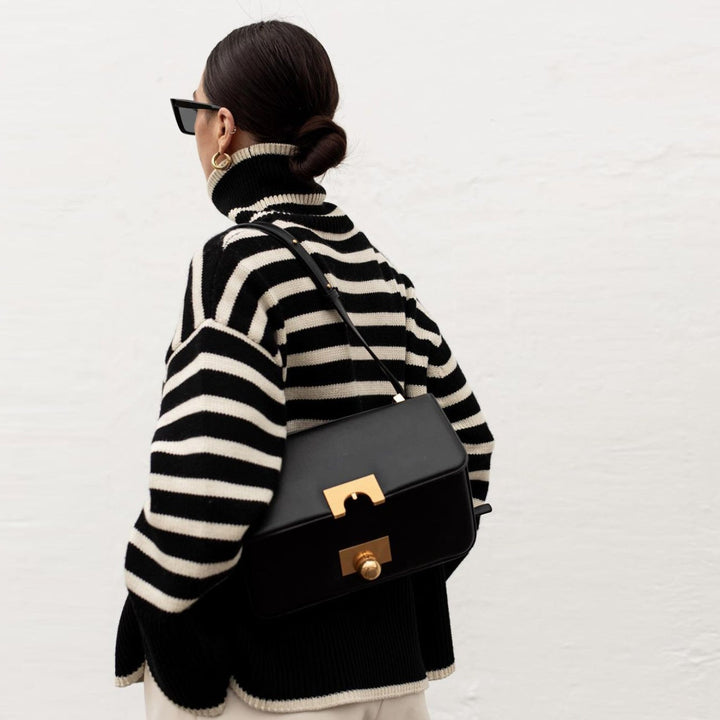 Éliane™ – The Relaxed Elegant Striped Sweater | Elina Dublin