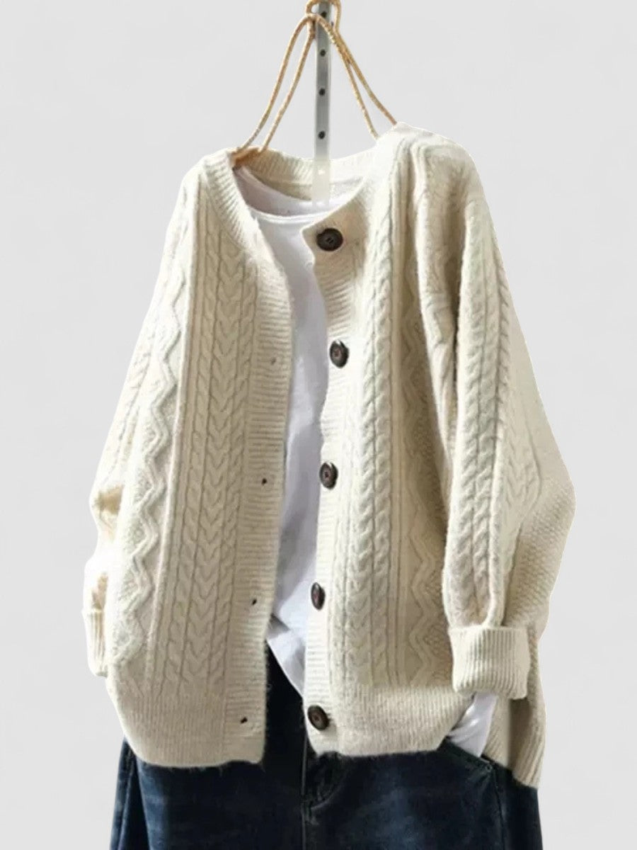 Lorença - Knitted Cable Cardigan | Elina Dublin
