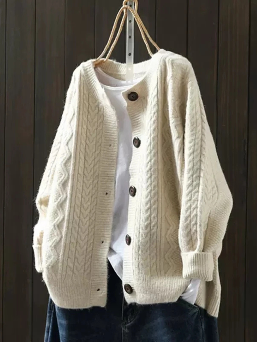 Lorença - Knitted Cable Cardigan | Elina Dublin