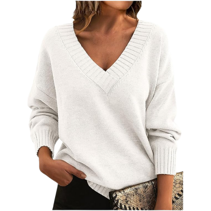 Muirghleann - Lightweight Vneck Sweater | Elina Dublin