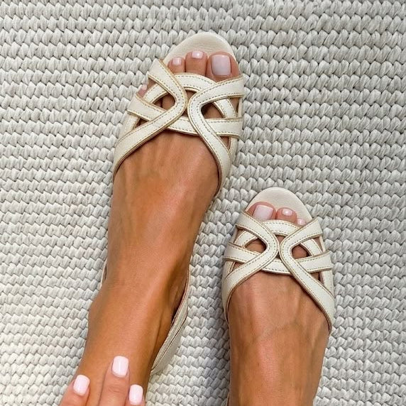 Doireann - Elegant Woven Sandals | Elina Dublin