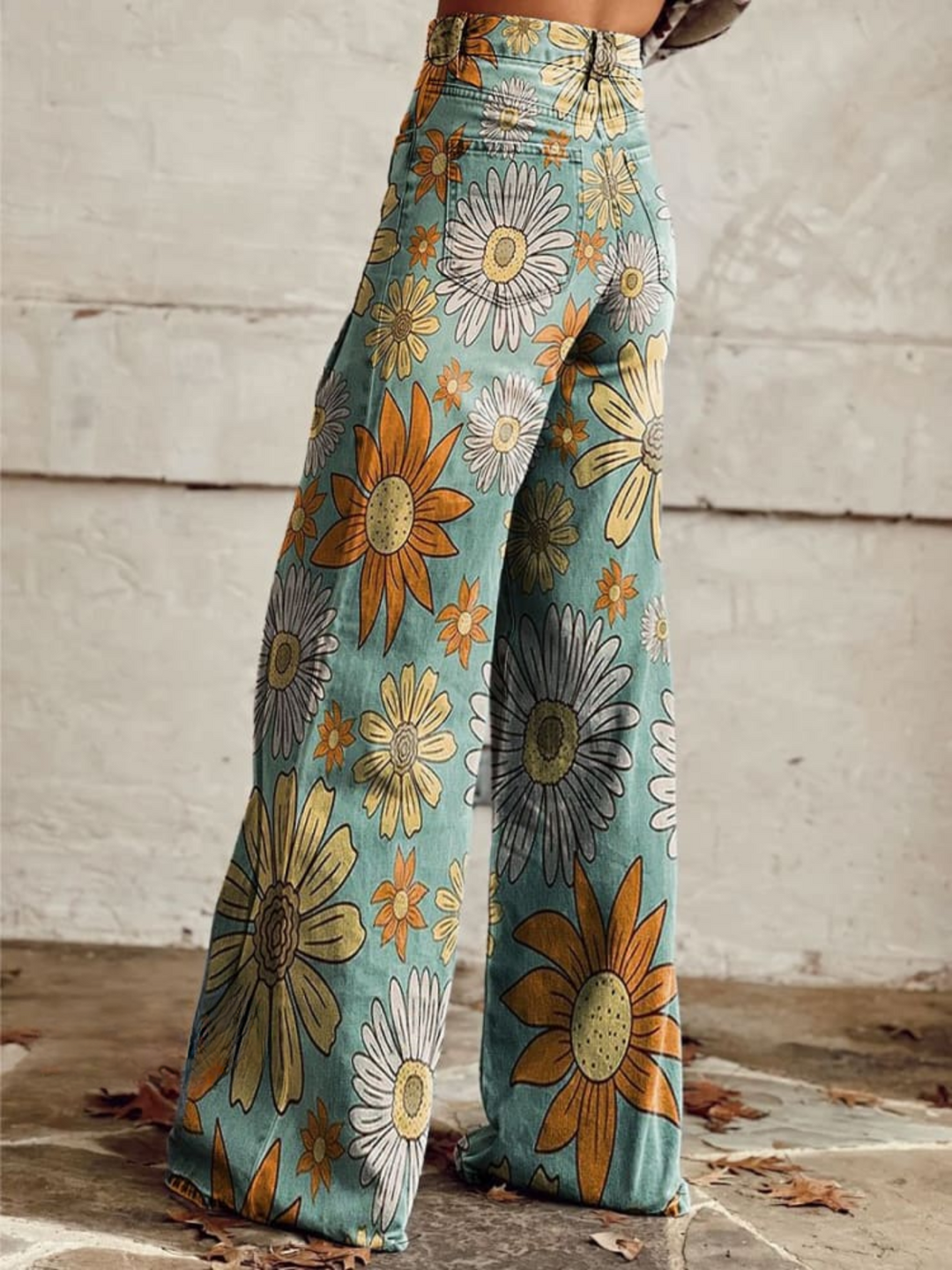 Cirilla™ | Floral Palazzo Trousers | Elina Dublin