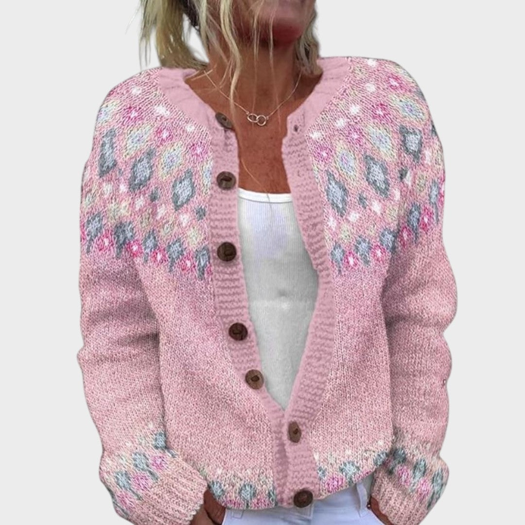 Daniela - Autumn Floral Cardigan | Elina Dublin