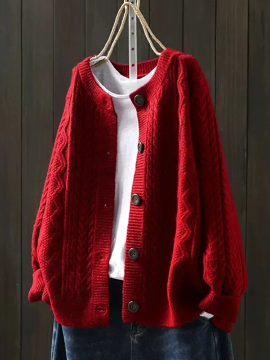 Lorença - Knitted Cable Cardigan | Elina Dublin