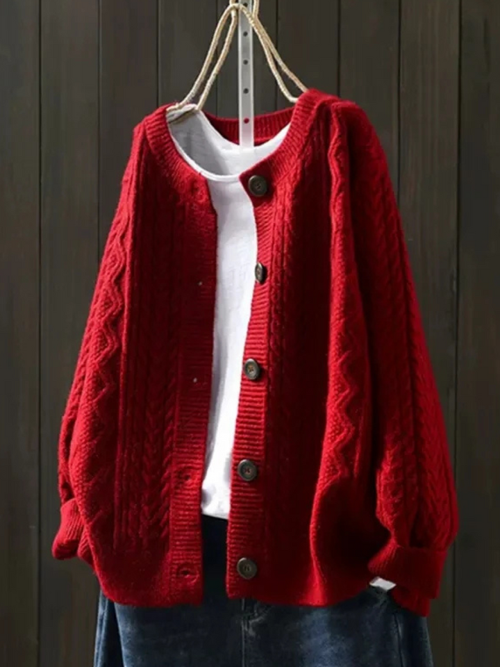 Lorença - Knitted Cable Cardigan | Elina Dublin