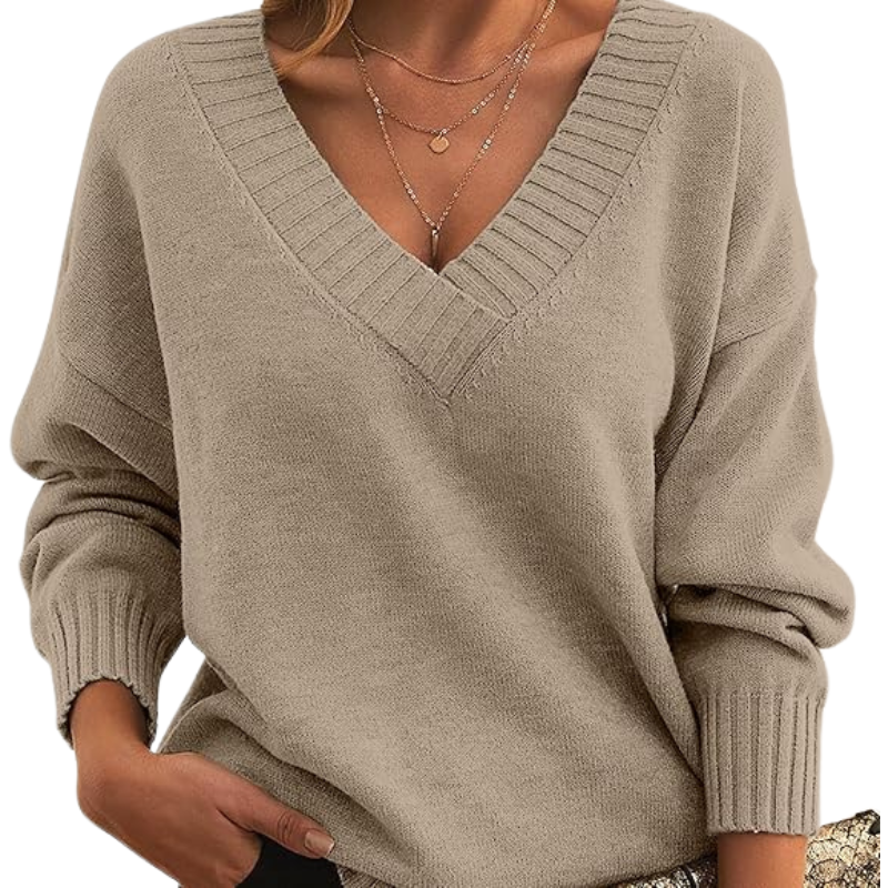 Muirghleann - Lightweight Vneck Sweater | Elina Dublin
