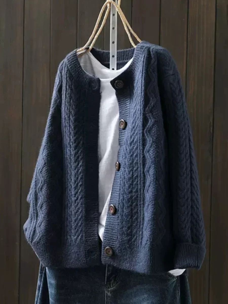 Lorença - Knitted Cable Cardigan | Elina Dublin