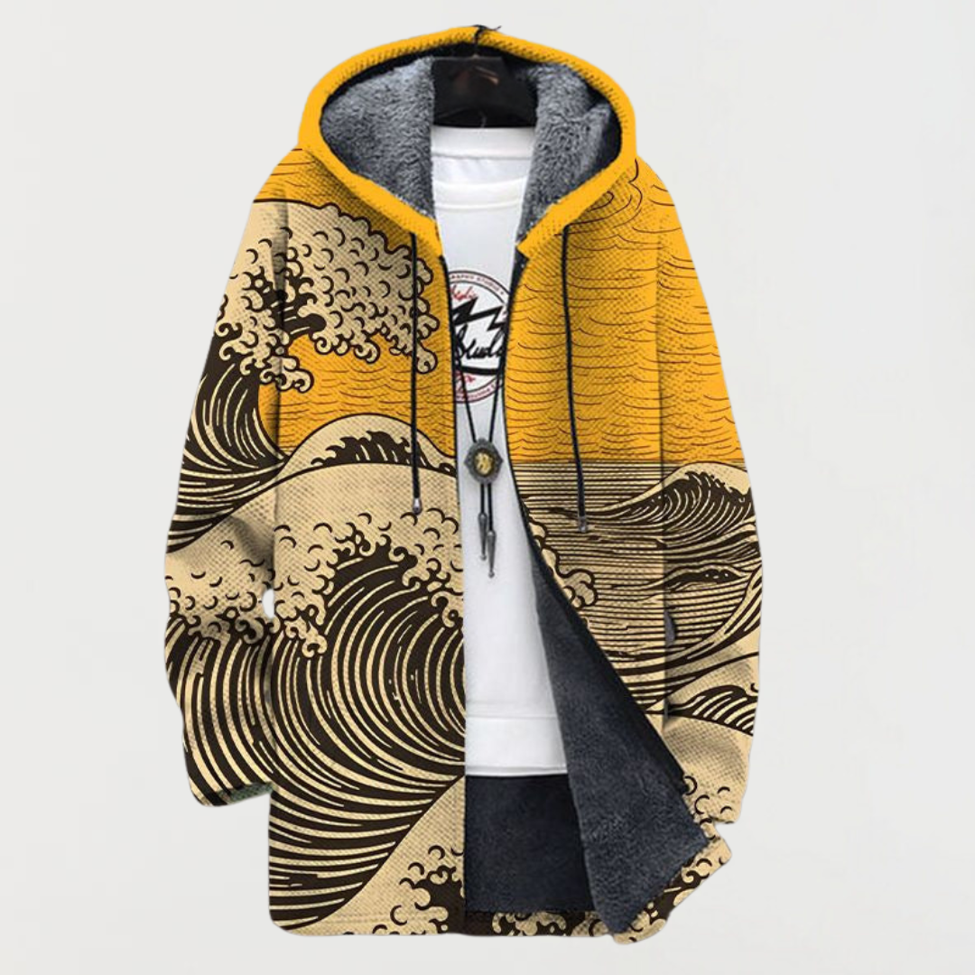 Wave Pattern Coat | Elina Dublin