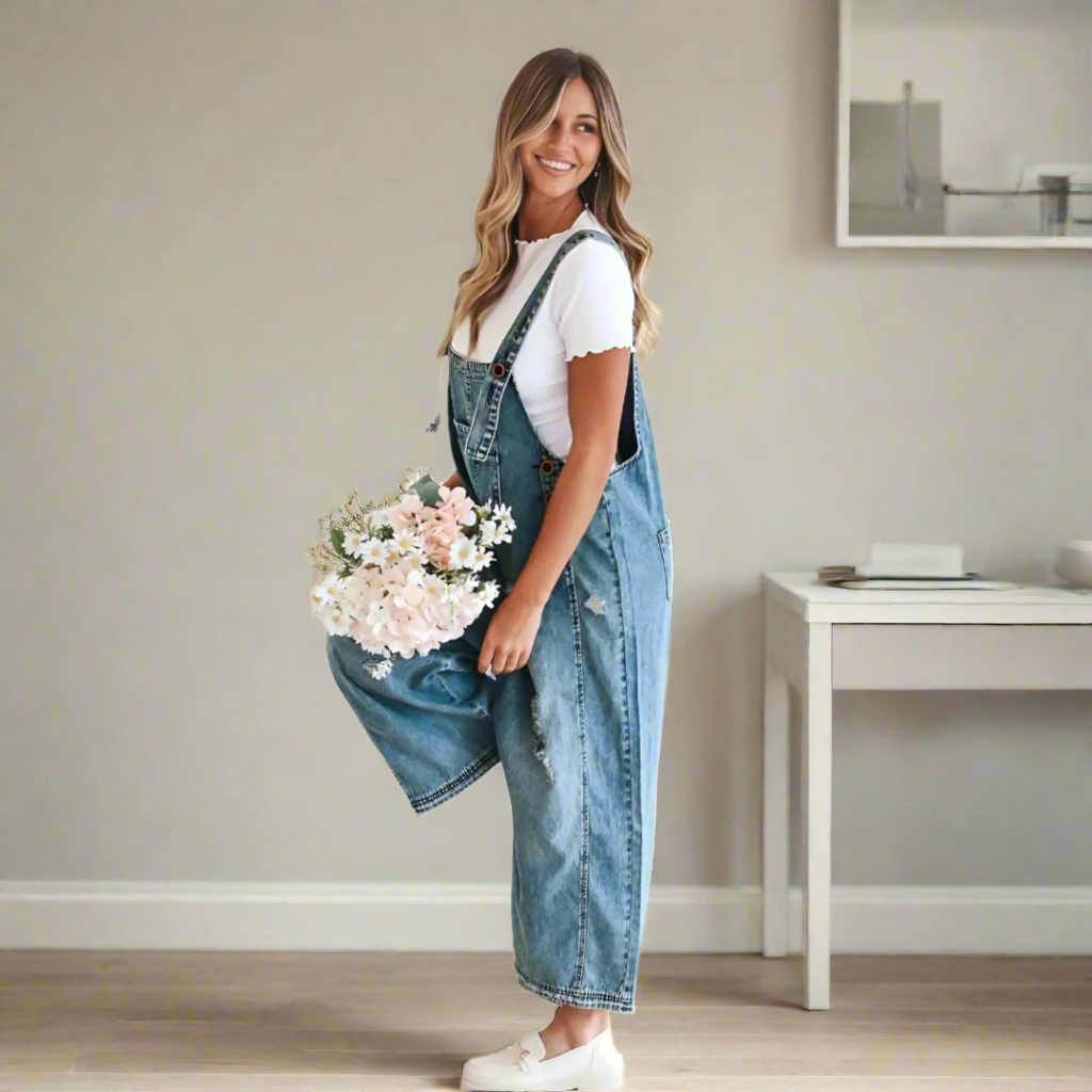 CARMELITA™ – Vintage Wash Adjustable Jumpsuit | Elina Dublin