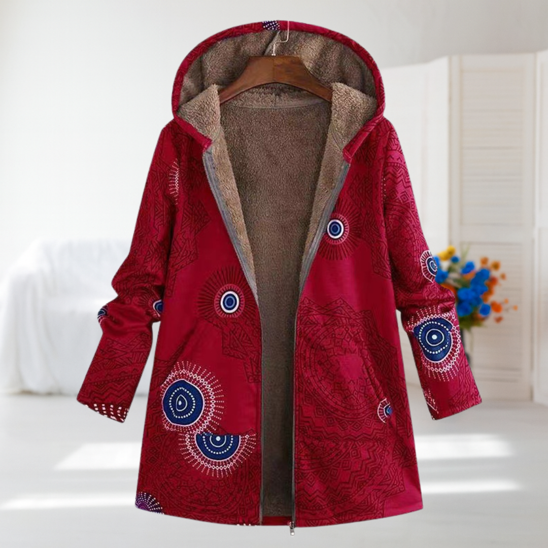 Chiara | Coat with Mandala Pattern | Elina Dublin