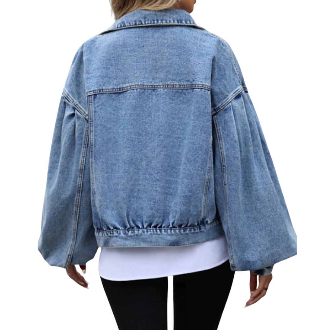 LENNOX™ – Relaxed Distressed Denim Jacket | Elina Dublin