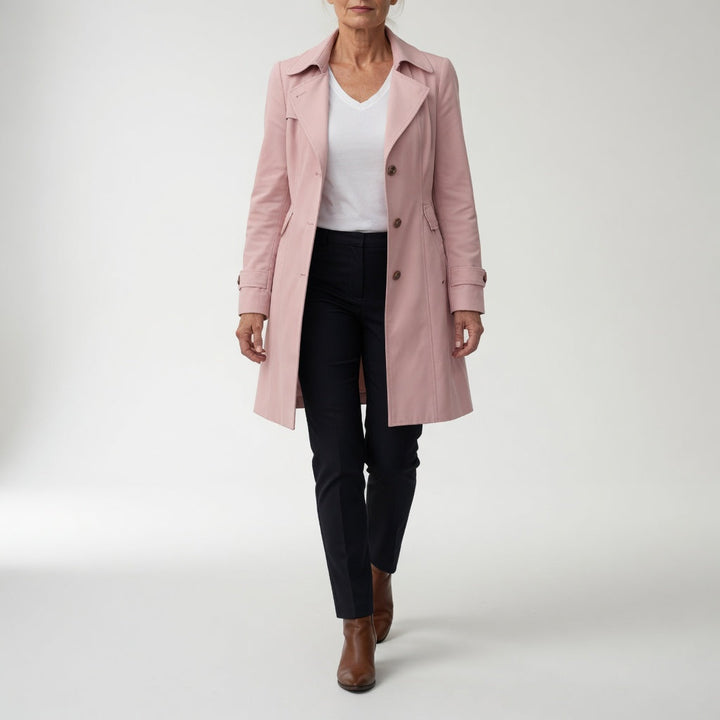 Matheline™ — Fitted Trench Coat, Timeless Parisian Elegance | Elina Dublin