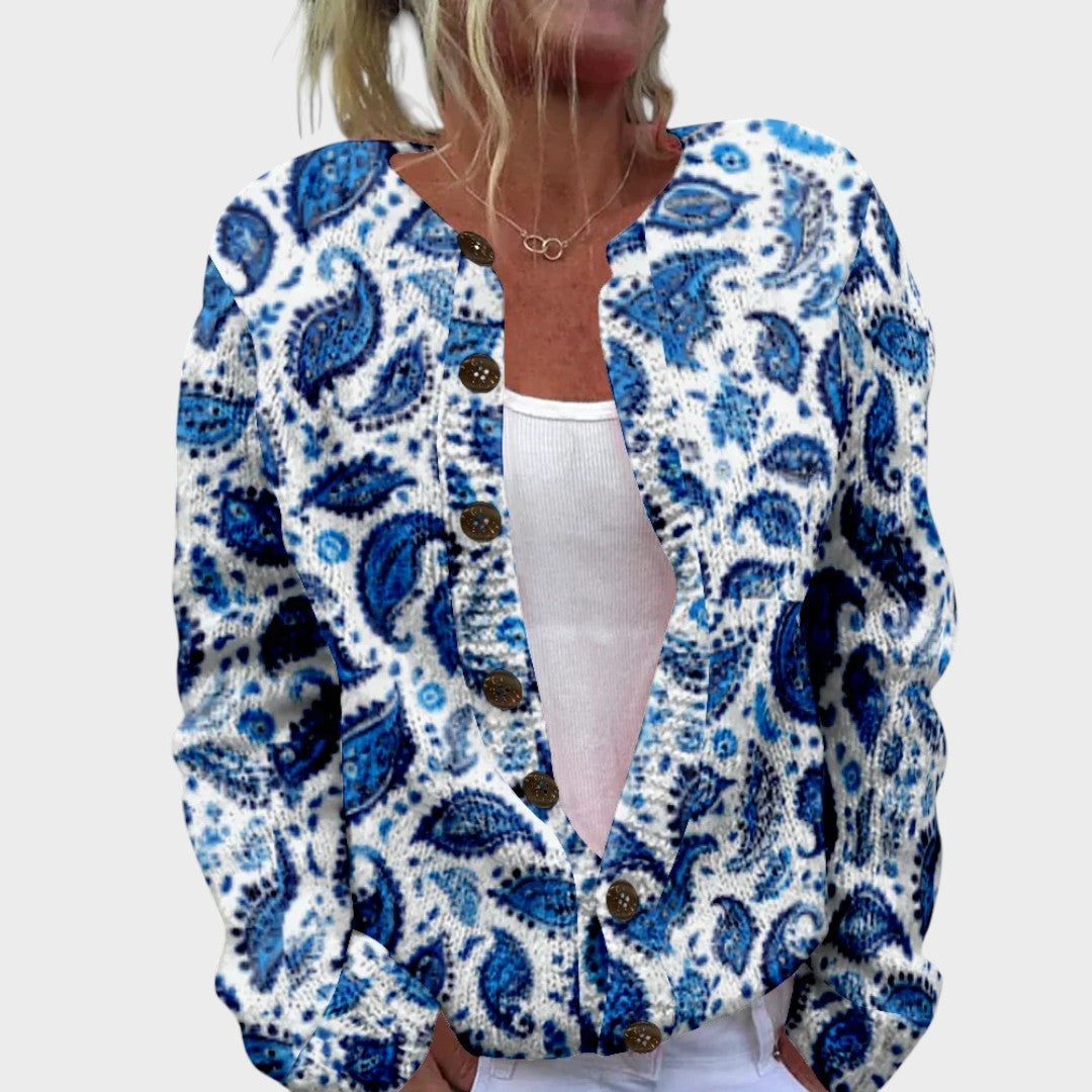 Maria - Autumn Floral Cardigan | Elina Dublin