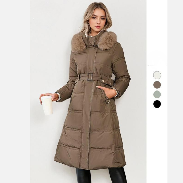 LEYLA™ - Stylish Plush Coat with Waist Tie for Cozy Fall & Winter | Elina Dublin