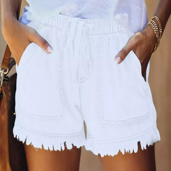 IMELDA™ – Casual Soft Waist-Tie Loose Fit Shorts | Elina Dublin