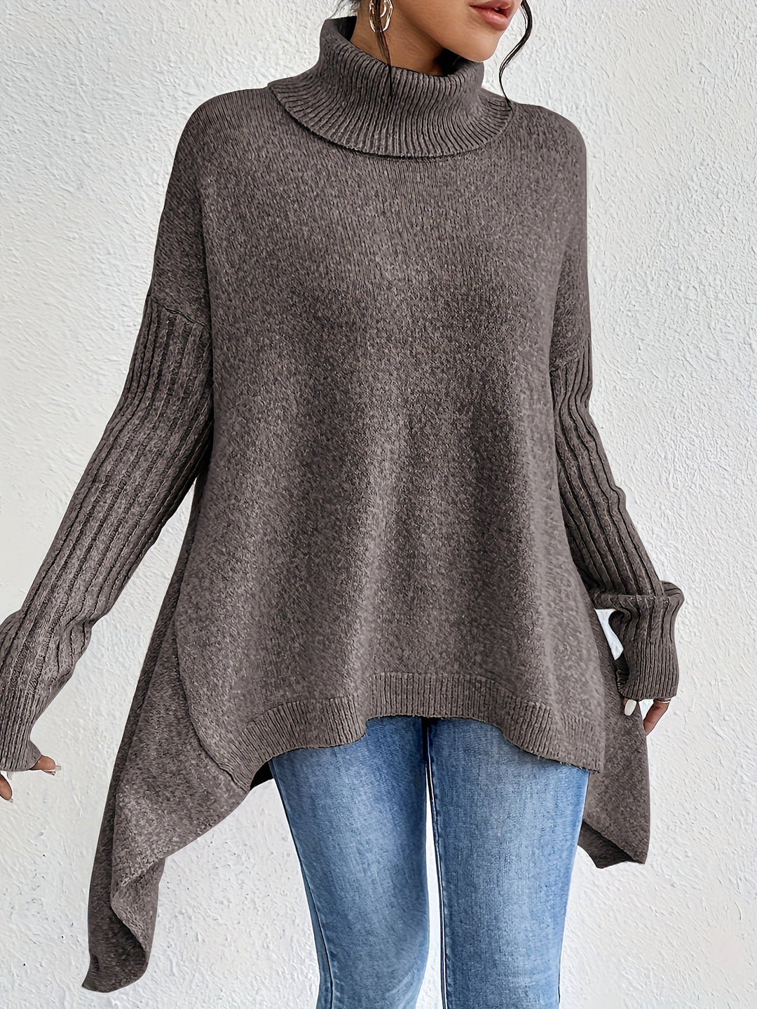Léïna™ – The Soft & Relaxed Turtleneck Sweater | Elina Dublin