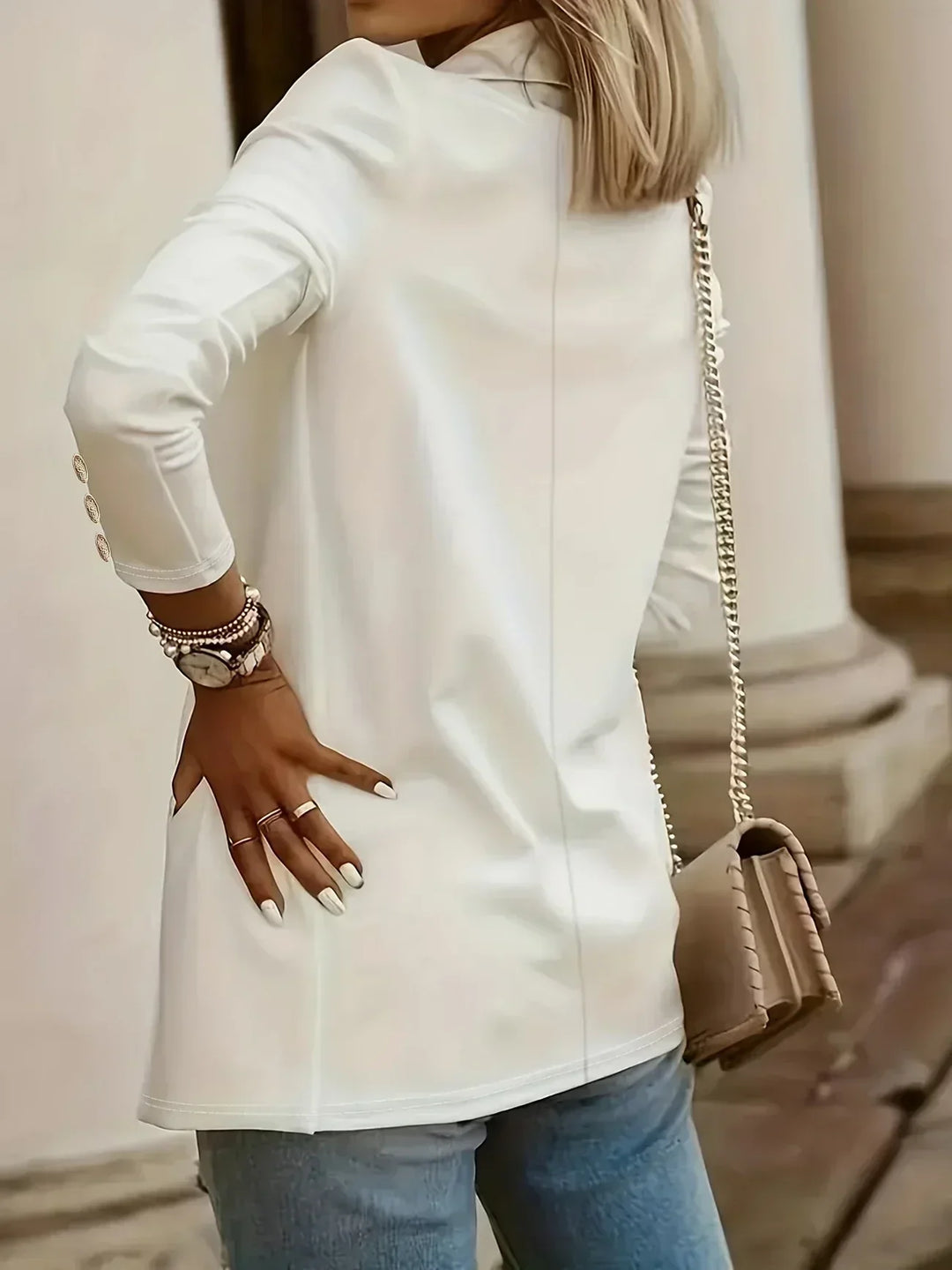 EMMA™ - Chic Open Front Jacket | Elina Dublin