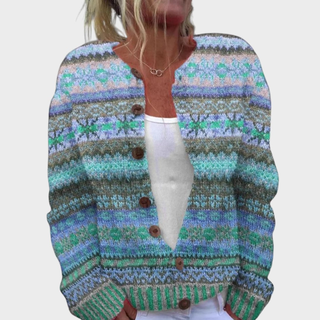 Isabel - Autumn Floral Cardigan | Elina Dublin