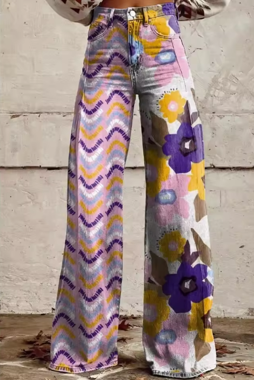 Isadora™ | Floral Boho Trousers | Elina Dublin