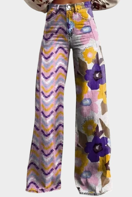 Isadora™ | Floral Boho Trousers | Elina Dublin