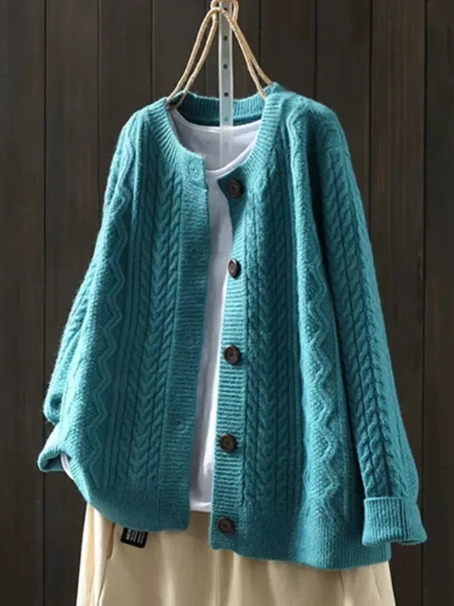 Lorença - Knitted Cable Cardigan | Elina Dublin