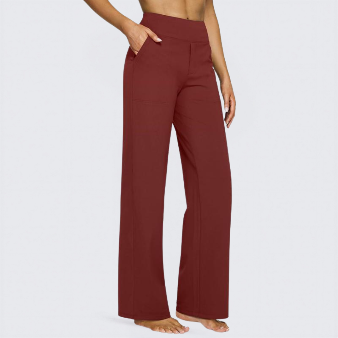 WHITNEY™ - Comfortable High-Waist Wide Leg Pants for Yoga and Outdoor Fun | Elina Dublin