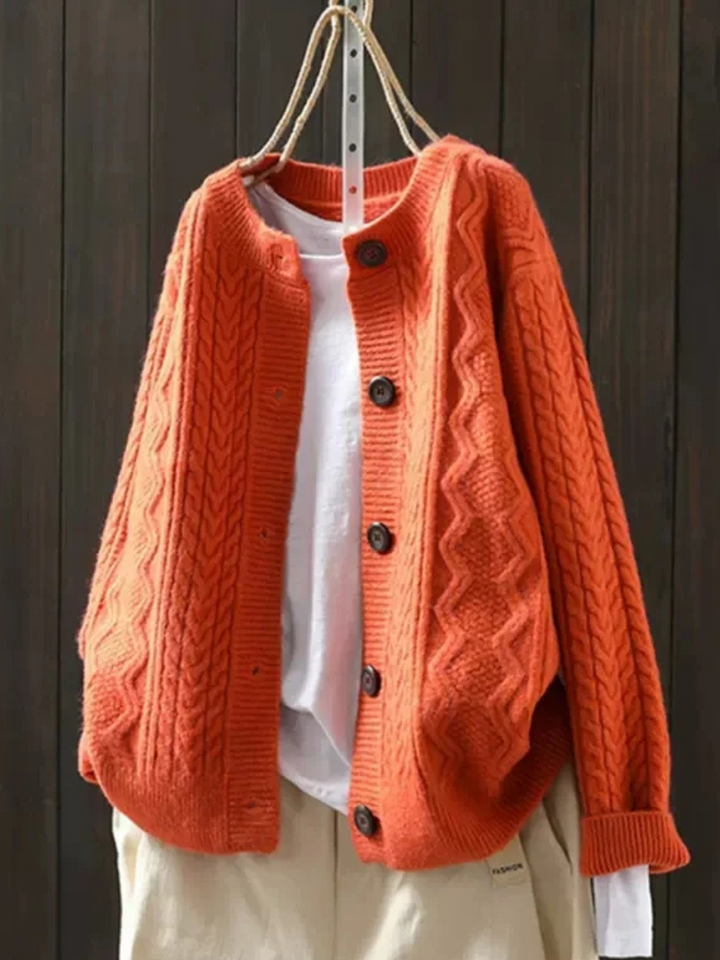 Lorença - Knitted Cable Cardigan | Elina Dublin