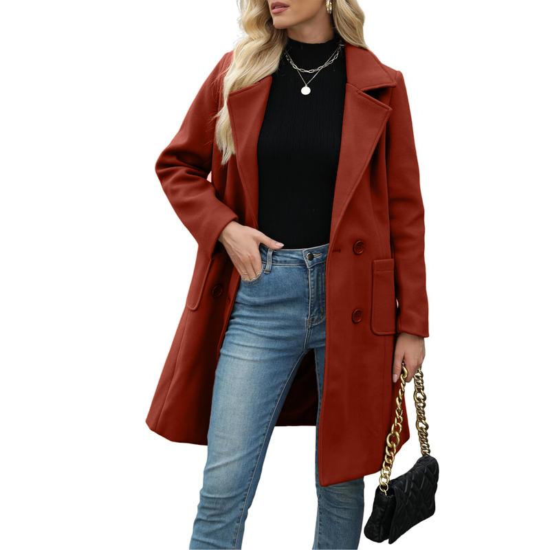 MOORE™ - Casual Wool Blend Warm Coat with Notch Lapel for Winter Wear | Elina Dublin
