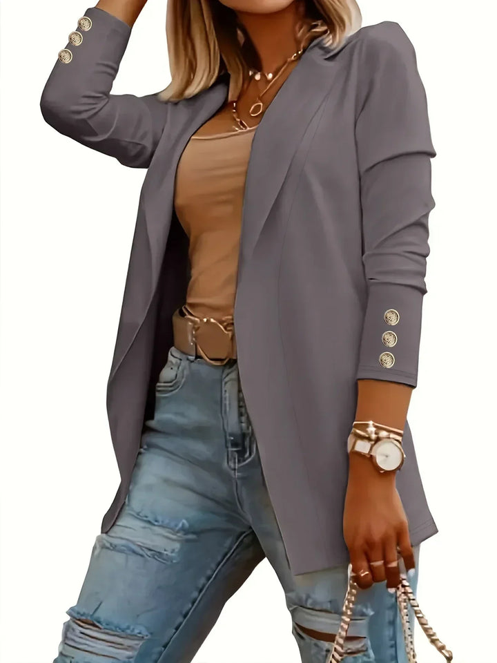 EMMA™ - Chic Open Front Jacket | Elina Dublin