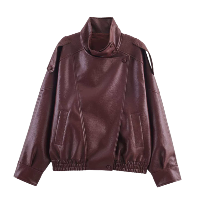 JAMIE™ – Stylish Modern Oversized Moto Jacket | Elina Dublin
