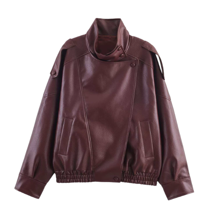 JAMIE™ – Stylish Modern Oversized Moto Jacket | Elina Dublin