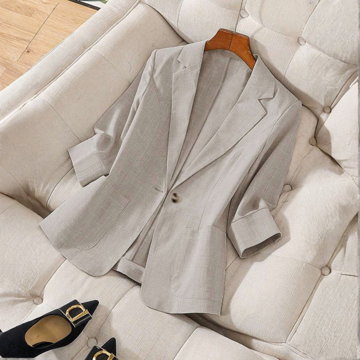 GILLIAN™ - Classy Button Front Long Sleeve Office Blazer Coat | Elina Dublin
