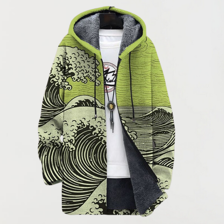 Wave Pattern Coat | Elina Dublin