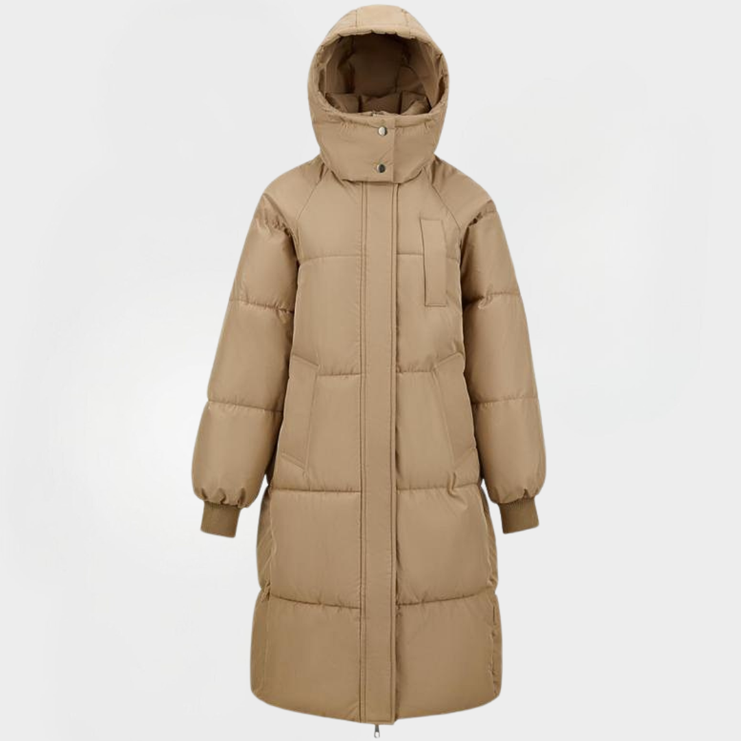 BERNA™ - Classic Hooded Puffer Jacket Long Winter Coat for Women | Elina Dublin